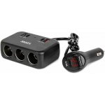 Prodlužovací zásuvka 2x USB-A 1x USB-C QC4.0 12/24V 120W 80cm AMiO-04366 – Hledejceny.cz