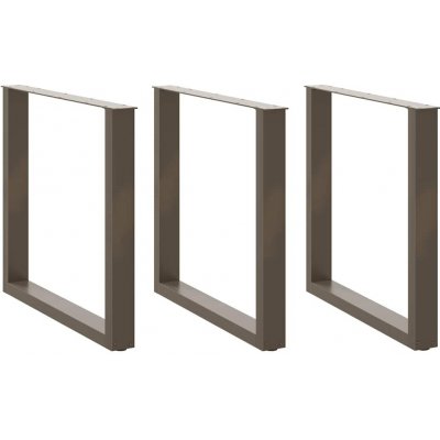 Omaxi 311467 Nohy k jídelnímu stolu ve tvaru U 3 ks přírodní ocel 80 x 72-73 cm ocel – Zbozi.Blesk.cz