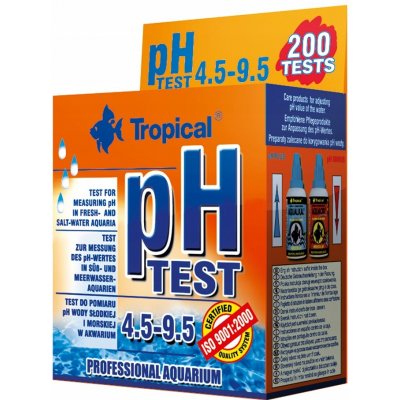 Tropical měření pH sladké i mořské vody od 4,5 do 9,5 pH – Zboží Mobilmania