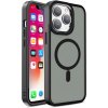 Pouzdro a kryt na mobilní telefon Apple Hurtel Magnetické s MagSafe Color Matte Case pro iPhone 15 Pro Max - černé 5907769357220