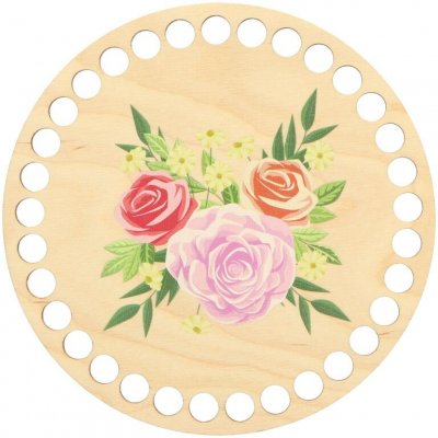 Natana malované dno na košík růže 15cm – Zboží Dáma