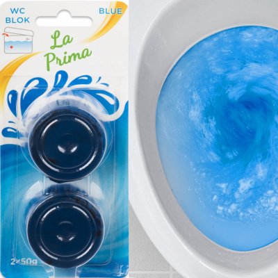 La Prima modré tablety do nádržky WC 2 x 50 g