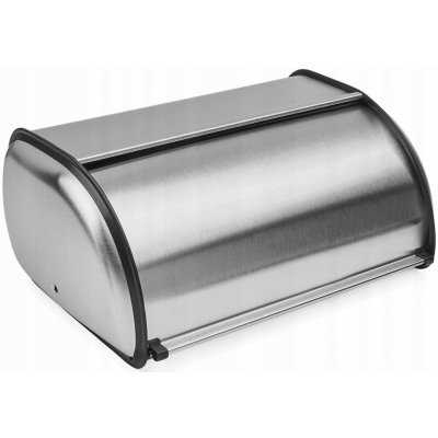 Chlebník jednodílný Tadar Satino 36 x 23 x 14,5 cm stříbrný – Sleviste.cz