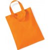 Nákupní taška a košík Westford Mill Bavlněná mini taška WM104 Orange 26x32,5 cm