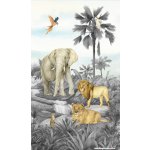 Textilní závěs JUNGLE FCS L 7177 - 140 x 245 cm – Zboží Mobilmania