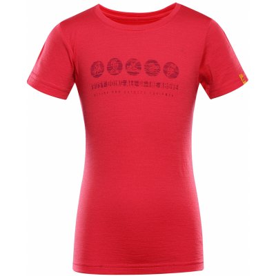 ALPINE PRO MERENO 2 DĚTSKÉ TRIKO Z MERINO VLNY RŮŽOVÁ – Zbozi.Blesk.cz