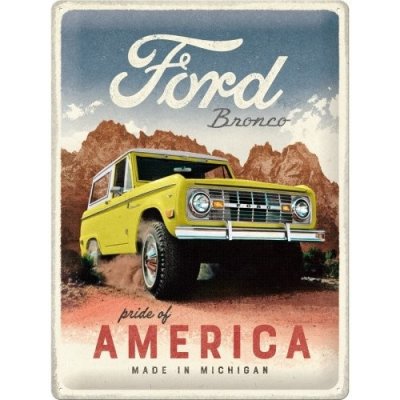 Postershop Plechová cedule: Ford Bronco (Pride of America) - 30x40 cm – Hledejceny.cz