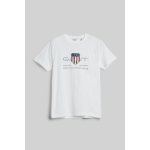 Gant Archive Shield Ls t shirt bílá – Zboží Dáma