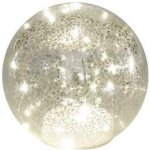 EMOS LED vánoční skleněná koule zlatá 15 cm 3x AA vnitřní teplá bílá časovač – Sleviste.cz