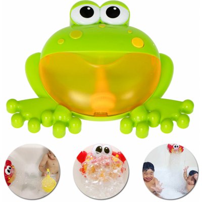 FunPlay 7291 Výrobník pěny do koupele ŽÁBA 15xzelená 23cm – Zbozi.Blesk.cz