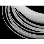 Kostice plastová plochá hladká šíře 6 mm bílá 1m – Hledejceny.cz