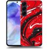 Pouzdro a kryt na mobilní telefon Samsung Picasee silikonové Samsung Galaxy A55 5G Red black čiré