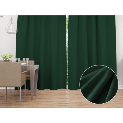 Biante Sametový závěs Velvet Premium SVP-012 Zelený - šířka 135 cm 135x170 cm – Hledejceny.cz