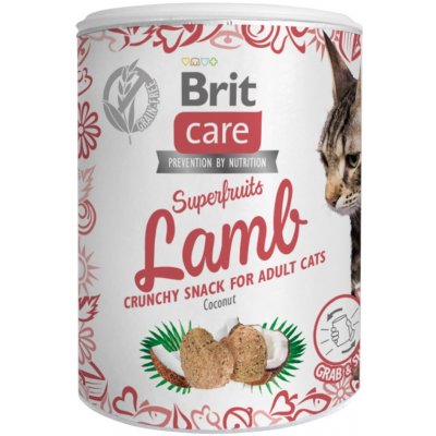 Brit Care Snack Superfruits Lamb jehněčí s kokosem 100 g – Hledejceny.cz