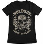 Volbeat tričko Skull & Crossbones Black – Zboží Dáma