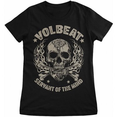 Volbeat tričko Skull & Crossbones Black – Zboží Dáma