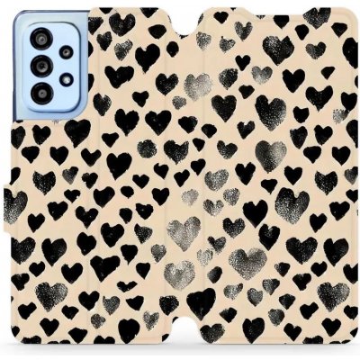 Mobiwear Samsung Galaxy A53 5G VA51S Černá srdíčka – Zboží Mobilmania