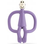 Matchstick Monkey Teething Toy and Gel Applicator kousátko s kartáčkem 2 v 1 Purple 1 ks – Zboží Dáma