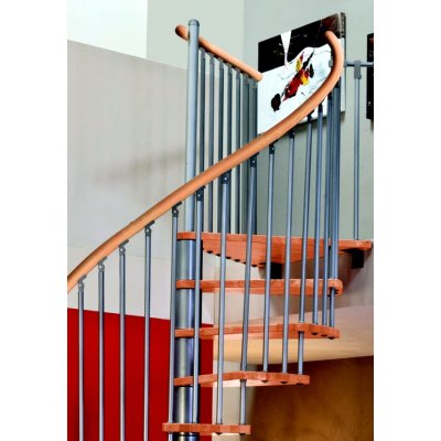 Minka Točité schodiště Spiral Wood Silver průměr 160cm pro výšku do 309cm – HobbyKompas.cz