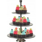 EXCELLENT Etažér třípatrový nerez tepaný KO-A12441130 – Zboží Dáma