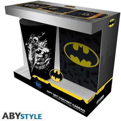 ABYstyle Dárková Batman Sklenice zápisník odznak 400 ml