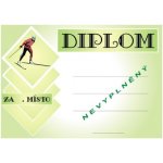 VIZINGR Lyžování diplom A4 č.7 Lyže č.7 BEZ TEXTU – Zboží Dáma