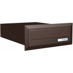 1x poštovní schránka B-03 k zazdění do sloupku + orámování L profilem - RAL 8017 MAT. - HNĚDÁ ČOKOLÁDOVÁ – Hledejceny.cz