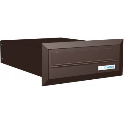 1x poštovní schránka B-03 k zazdění do sloupku + orámování L profilem - RAL 8017 MAT. - HNĚDÁ ČOKOLÁDOVÁ – Hledejceny.cz