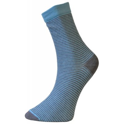 Knebl Hosiery Art. 10 Klasické dámské ponožky Proužky modré