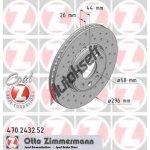 ZIMMERMANN Brzdový kotouč s ložiskem dírkovaný SPORT COAT Z - 296 mm ZIM 470.2432.52 – Hledejceny.cz