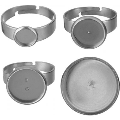 Prsten s kruhovým lůžkem z chirurgické oceli různé velikosti - Velikost lůžka 12mm RI 004 – Hledejceny.cz