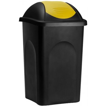 VETRO-PLUS Koš odpadkový MP 60 l černý žluté víko