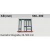 Příborník do zásuvky Příborník BLUM ORGA-LINE sada misek 550 mm ZSI.550BI3 + ZSI.550BI1N (od 550 mm)