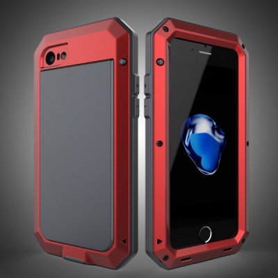 Pouzdro SES EXTRÉMNĚ odolné hliníkovo-silikonové Apple iPhone 6/6S - červené