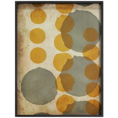 Ethnicraft Obdélníkový podnos Tray skleněný Siena Layered Dots Large 61x46cm