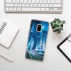 Pouzdro a kryt na mobilní telefon Samsung iSaprio Night City Blue Samsung Galaxy A8 2018