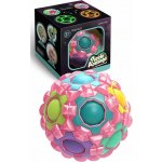 Norimpex Hlavolam Massage Rainbow Ball fluorescenční růžový – Zboží Mobilmania
