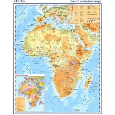 Afrika - příruční obecně zeměpisná mapa A3/1:33 mil. – Zbozi.Blesk.cz