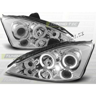 FORD FOCUS MK1 2001-04 PŘEDNÍ ČÍRÁ SVĚTLA ANGEL EYES CHROME – Hledejceny.cz