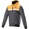 Bunda na motorku Alpinestars CHROME STREET HOODIE HONDA černo-šedo-oranžová