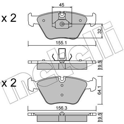 KLOCKI HAM.BMW 5 E39 96-03