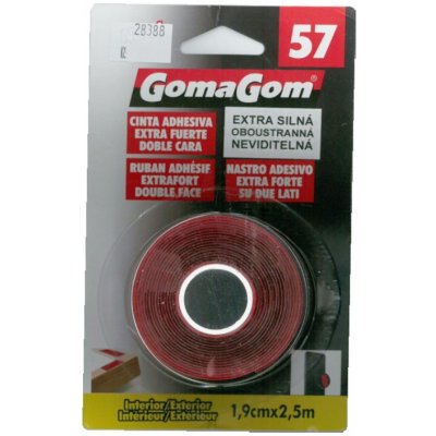 GomaGom Lepicí páska oboustranná extra silná 1,9 cm x 2,5 m – Zboží Mobilmania