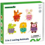 Tooky Toy arkádová hra Zvířátka na šněrování 5v1 – Zboží Dáma