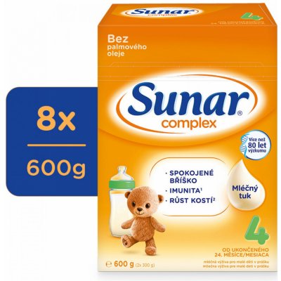 Sunar 4 complex jahoda 8 x 600 g