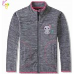 Kugo Dívčí flísová mikina BM5612 šedá – Zboží Dáma