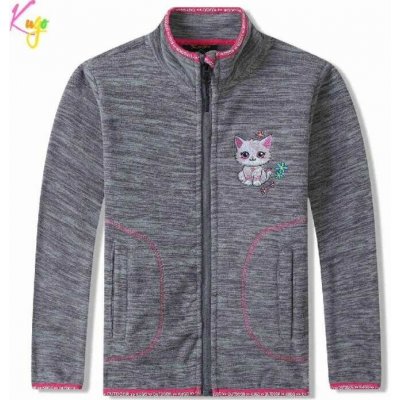 Kugo Dívčí flísová mikina BM5612 šedá – Zboží Dáma