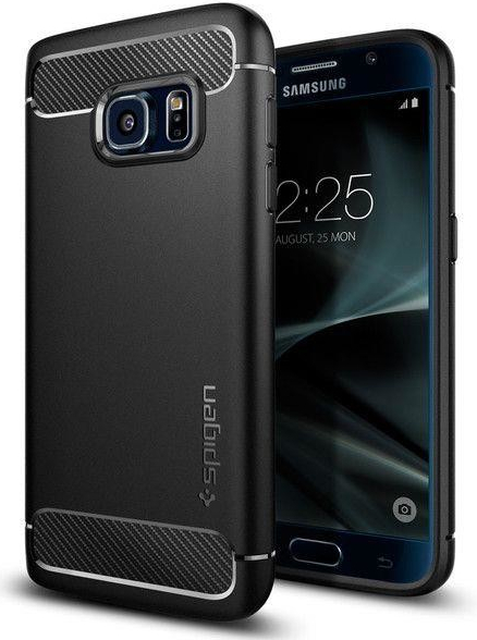 Pouzdro Spigen Rugged Armor silikonové Samsung Galaxy S7 černé