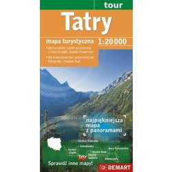 Tatry 1:20 000 turistická mapa