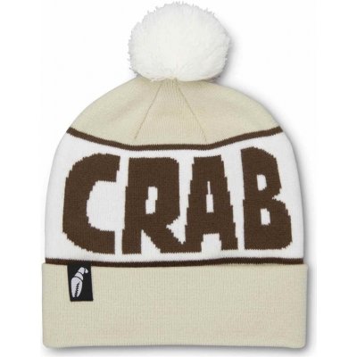 Crab Grab Pom Beanie Coffee Cream