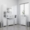 Koupelnový nábytek Nábytek XL 4dílná koupelnová sestava bílá s vysokým leskem